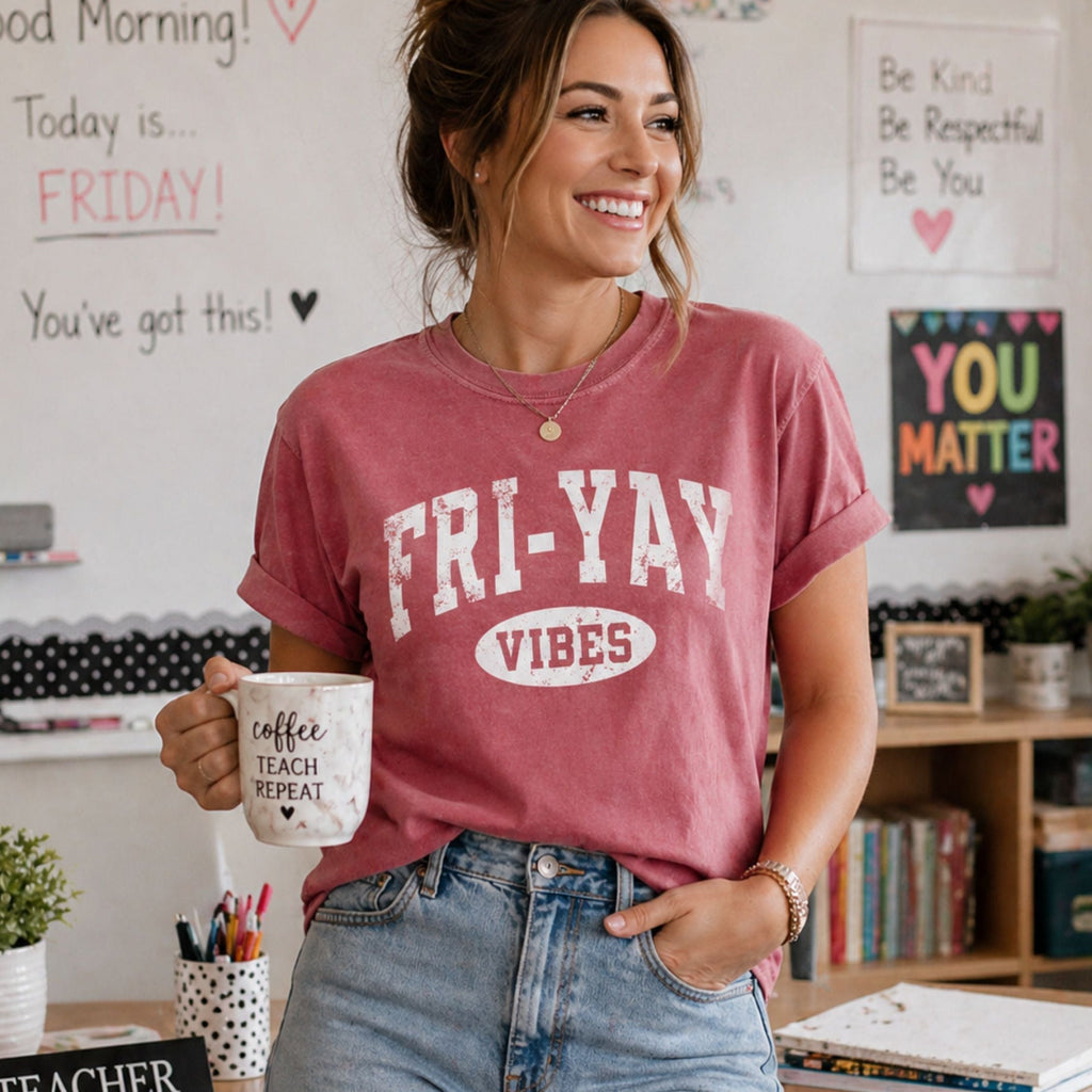 Fri-Yay Vibes Friday Comfort Colors® Shirt