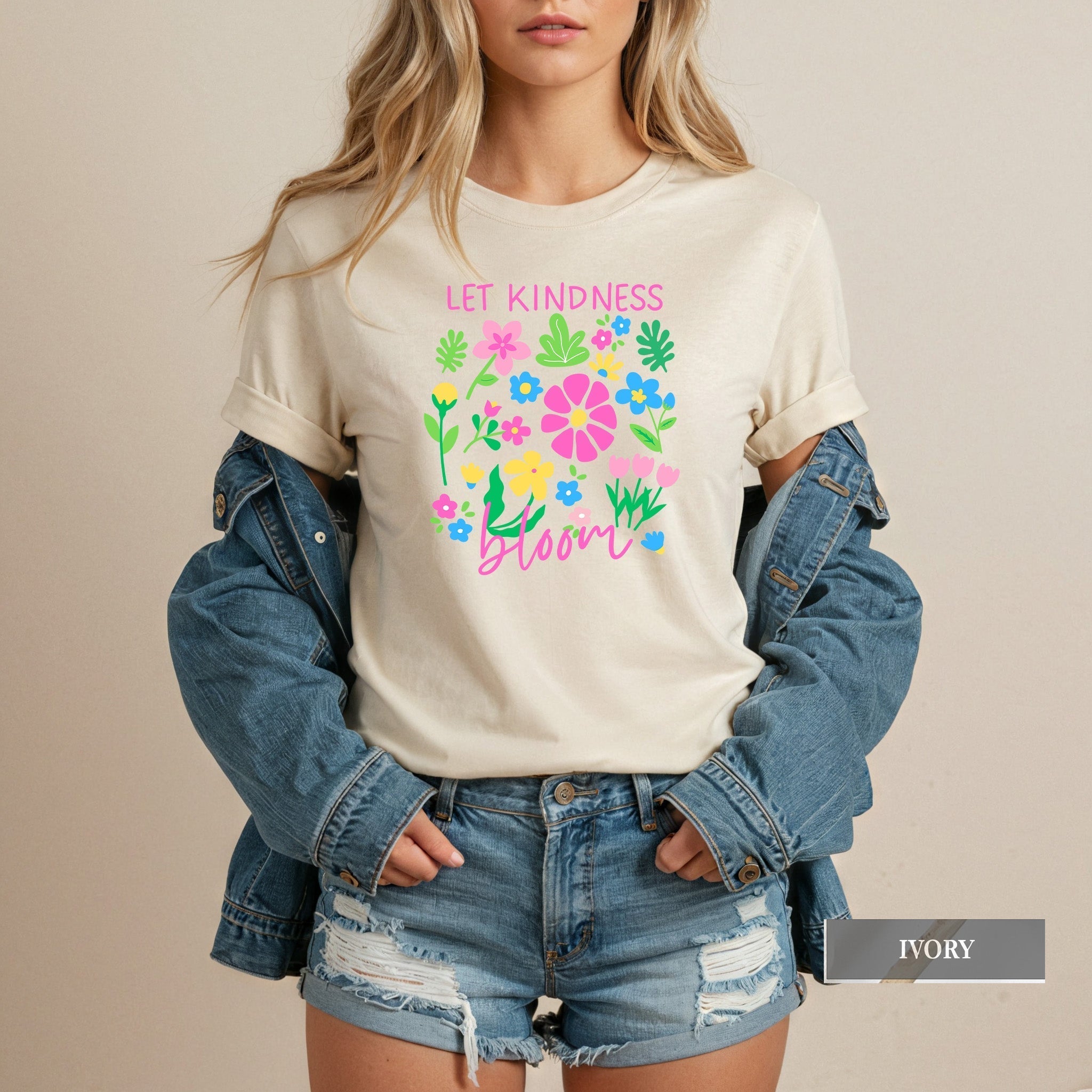 Let Kindness Bloom Floral Comfort Colors® Shirt