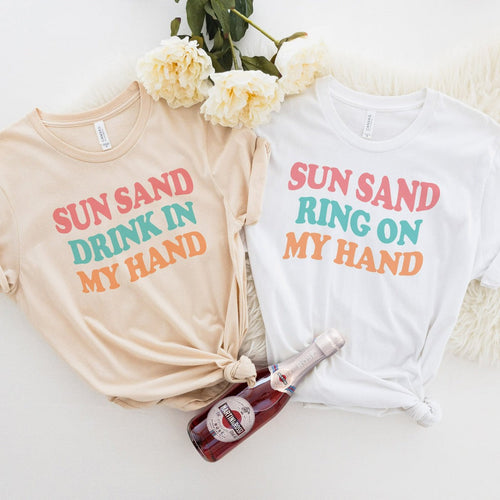 Beach Bachelorette Party Shirts, Bride TShirt, Bachelorette Gifts, Bridesmaid Graphic Tee, Bridal Party Shirt