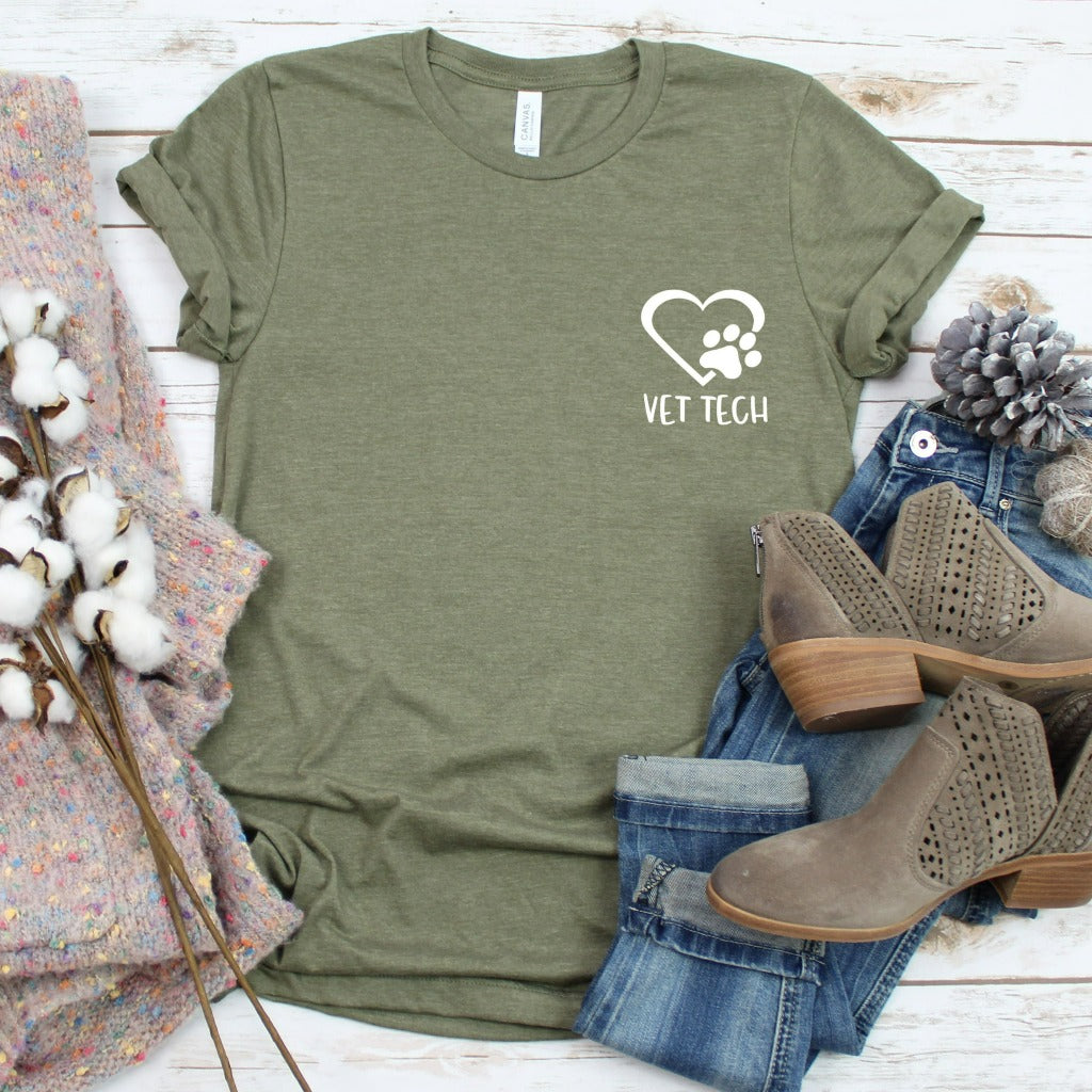 Vet Tech Shirt, Veterinary Technician Gift, Vet Tech Graphic Tee, Matching Vet Tech Week Shirts